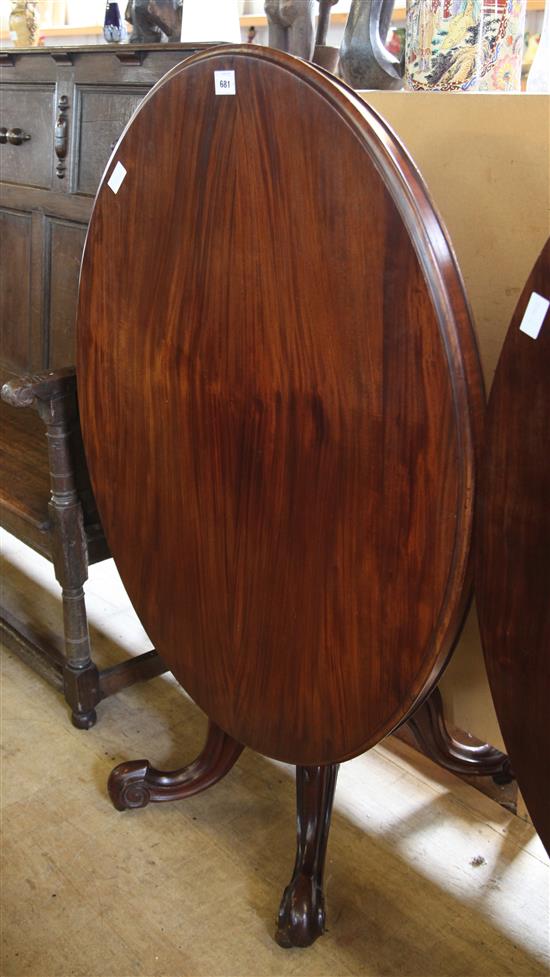 Victorian oval mahogany breakfast table